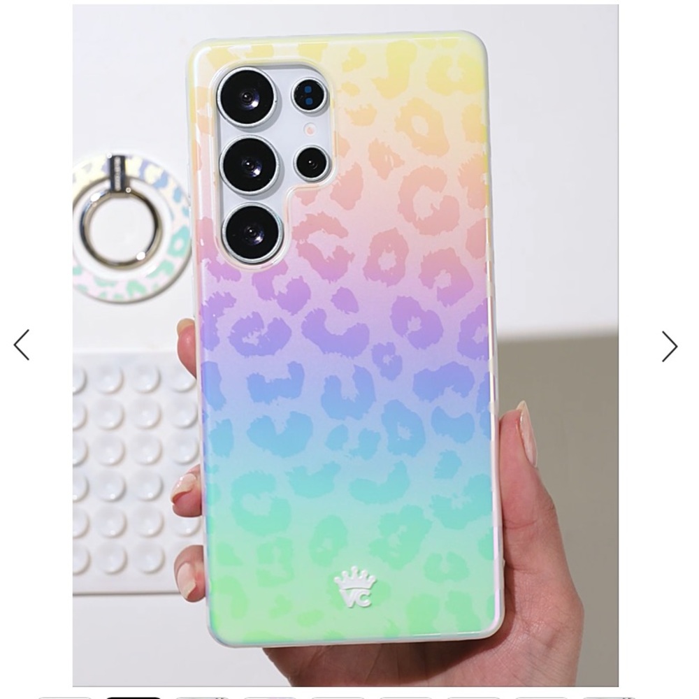 Velvet Caviar, White Opal Leopard iPhone 16 Pro Case, NWT